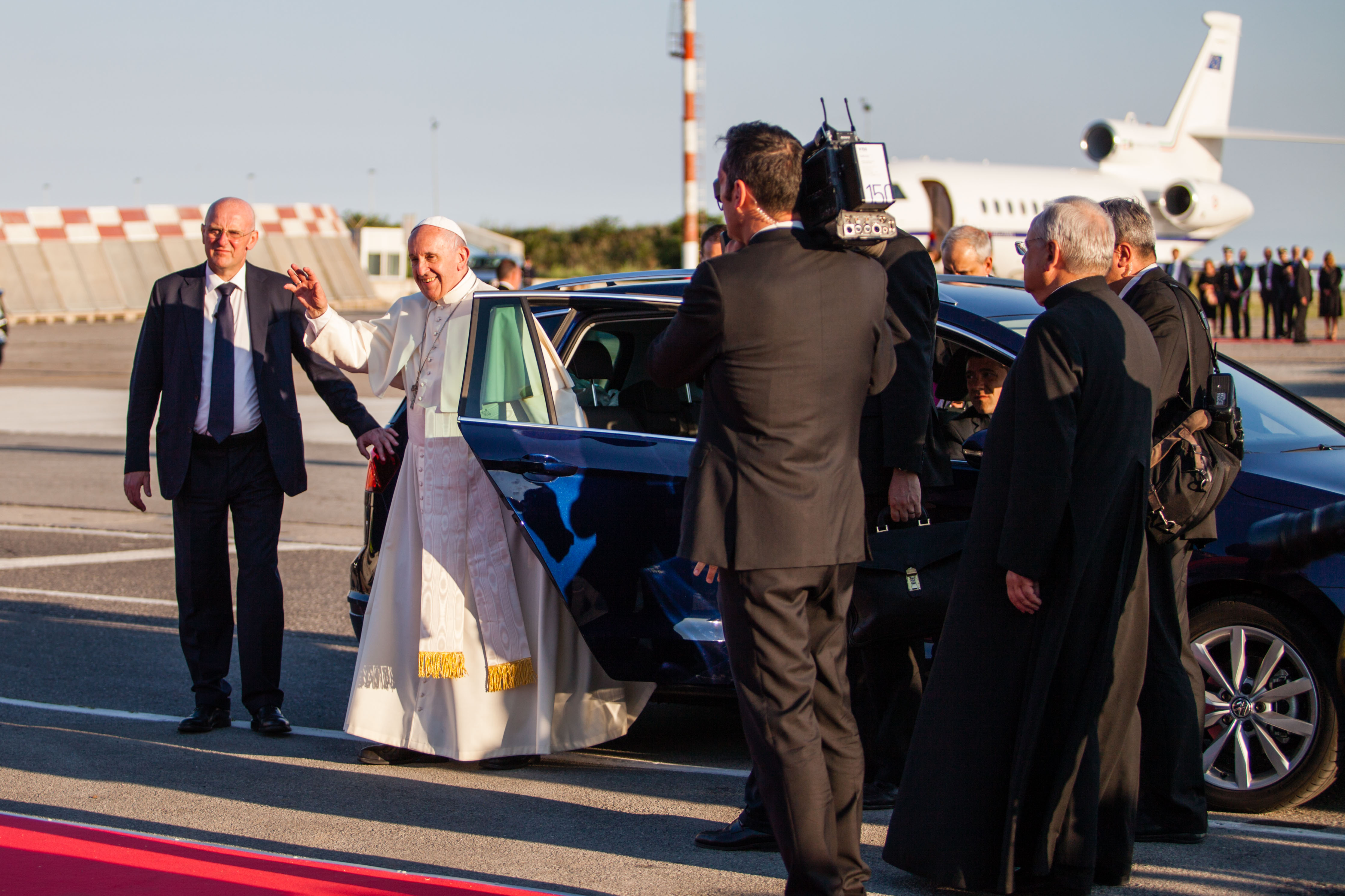 Papa Francesco in Aeroporto 27-5-2017 (13)