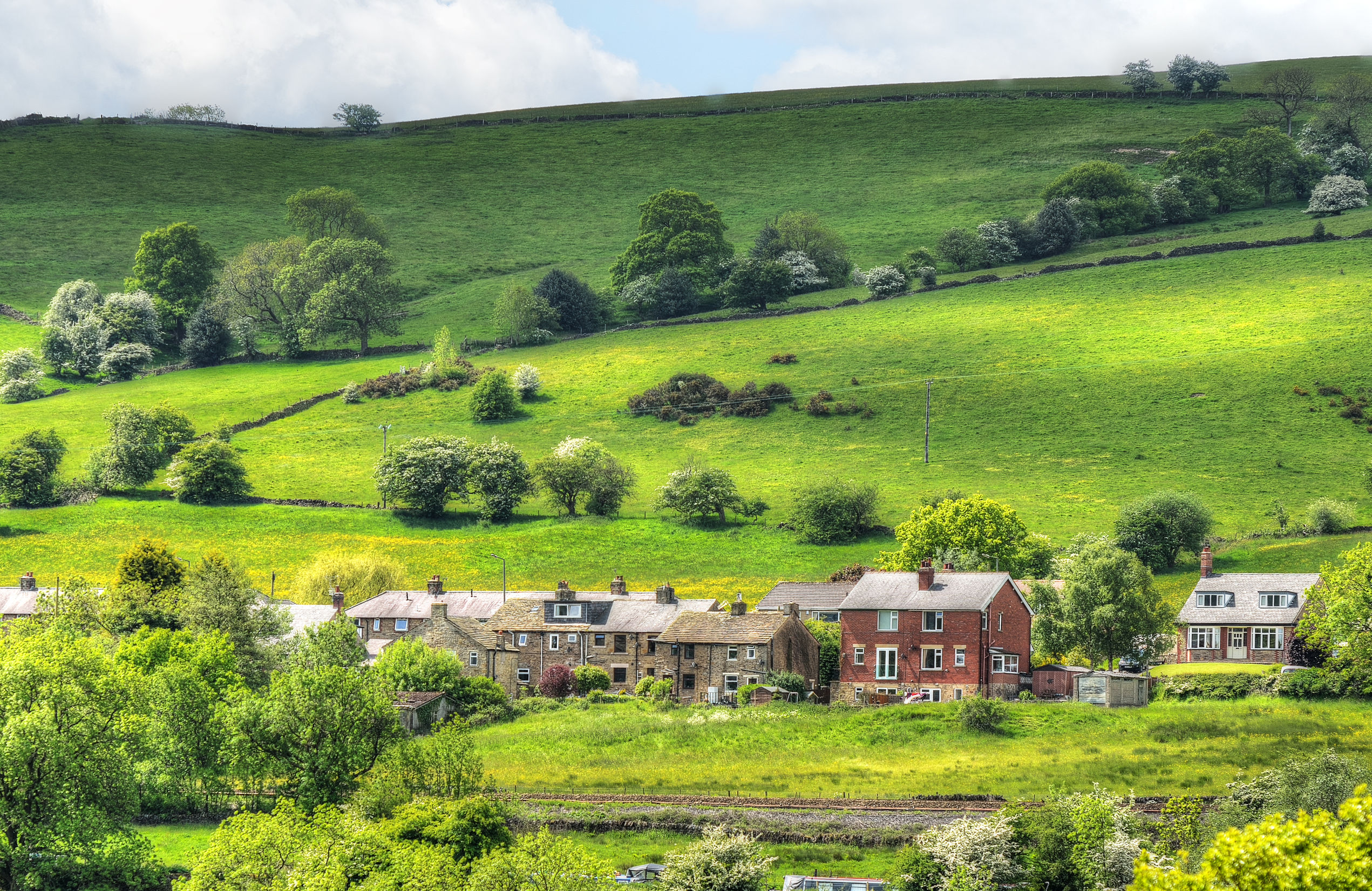 80035333 - classic british landscape at the peak district near manchester