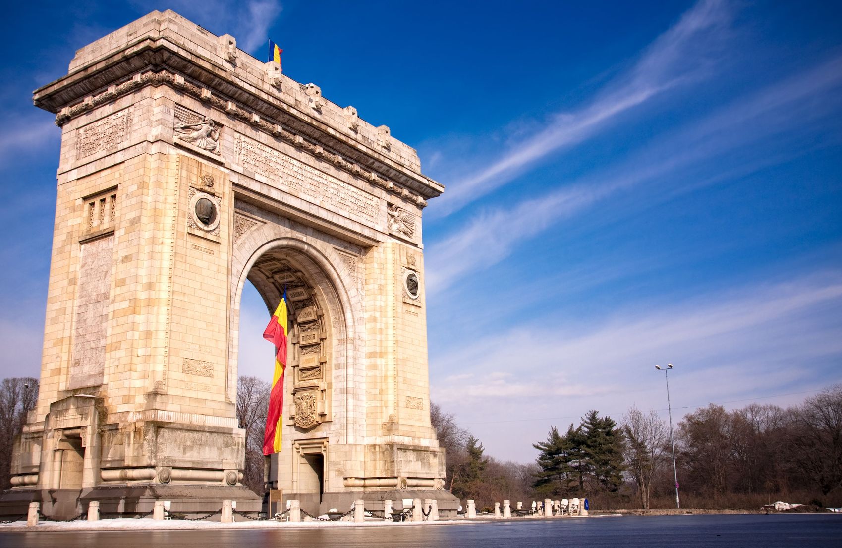6613836 - triumph arch - landmark in bucharest, romanian capital