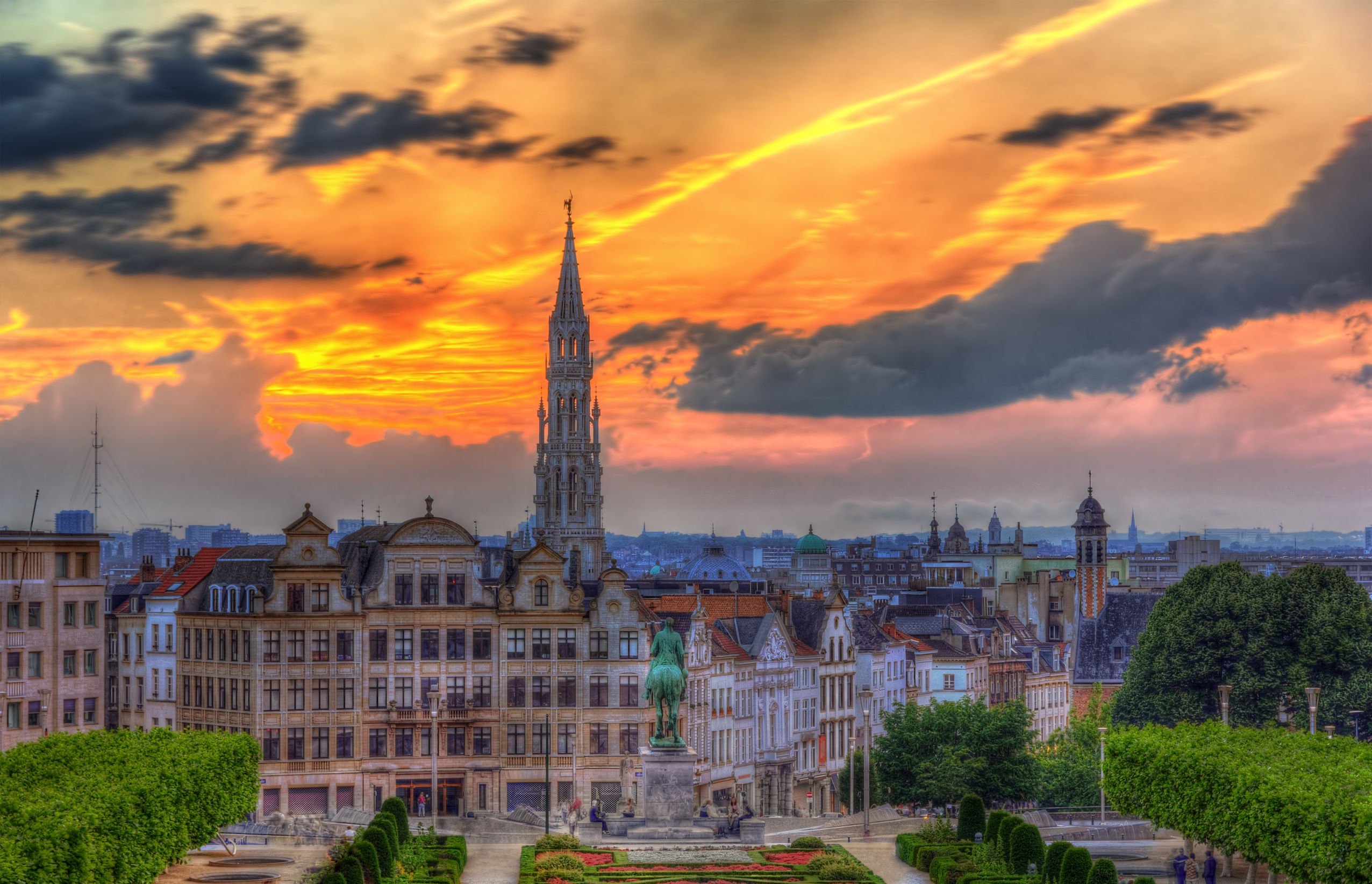 29743180 - view of brussels city center