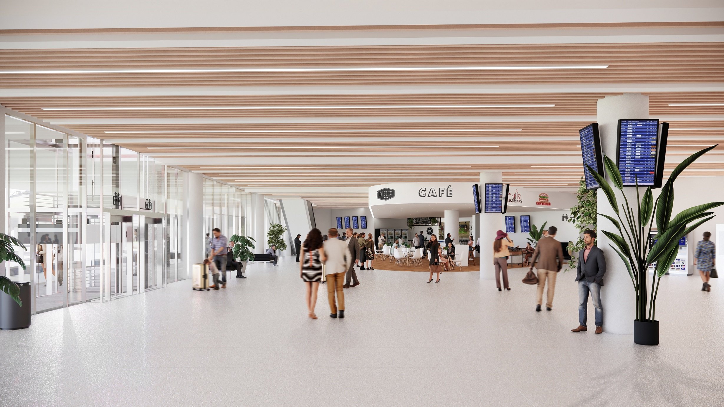 GCA Rendering_Hall arrivi